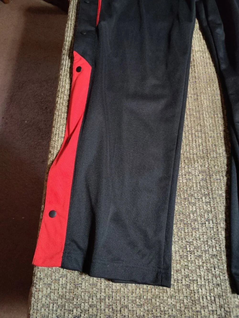 Vintage AND1 Pant Mens XL Black Polyester Track Tear Away Basketball Activewear